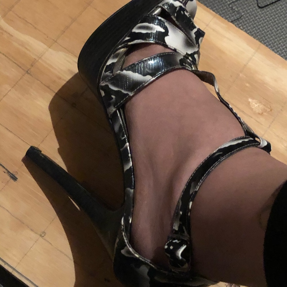 Snake skin heels